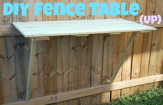 diy table outdoor fence solution backyard ideas