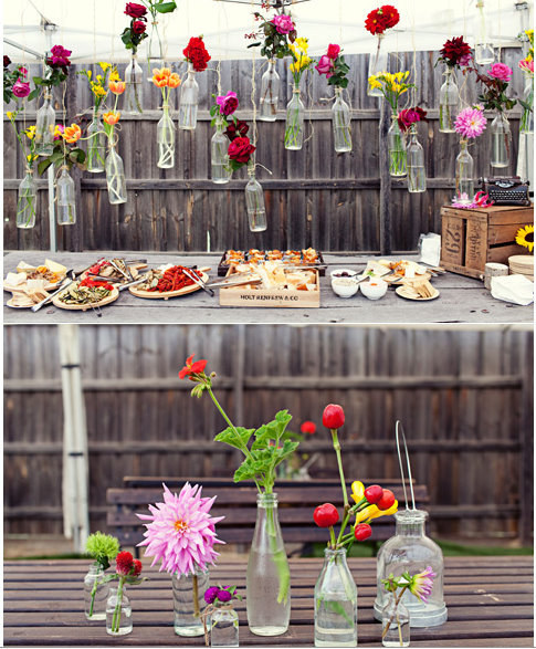 diy wine bottle flower vases outdoor solution backyard ideas