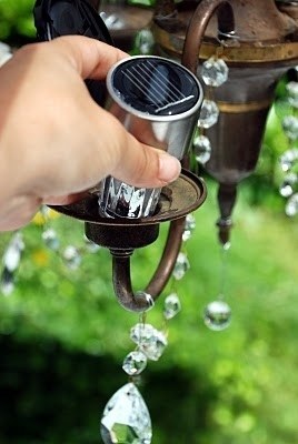 diy solar chandelier backyard ideas solutions 