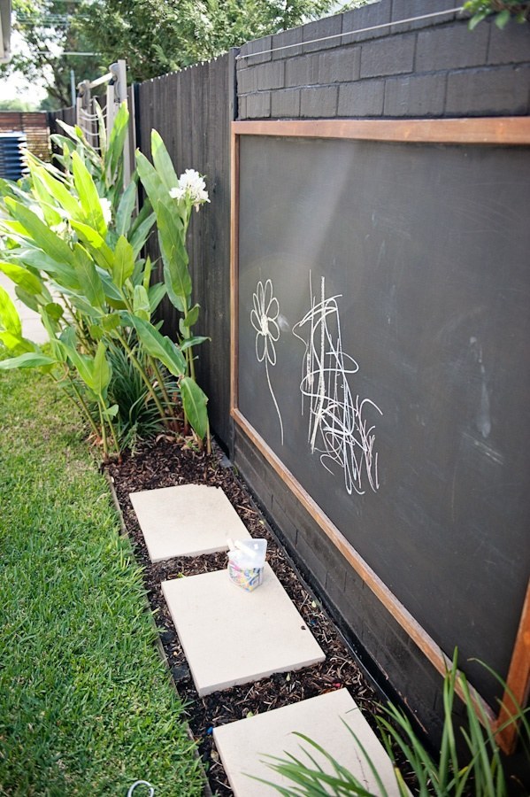 diy chalkboard outdoor solution backyard ideas