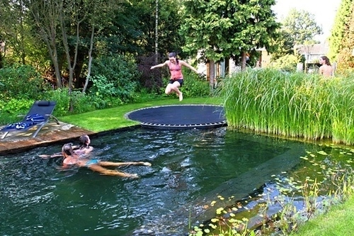 diy inground trampoline outdoor solution backyard ideas