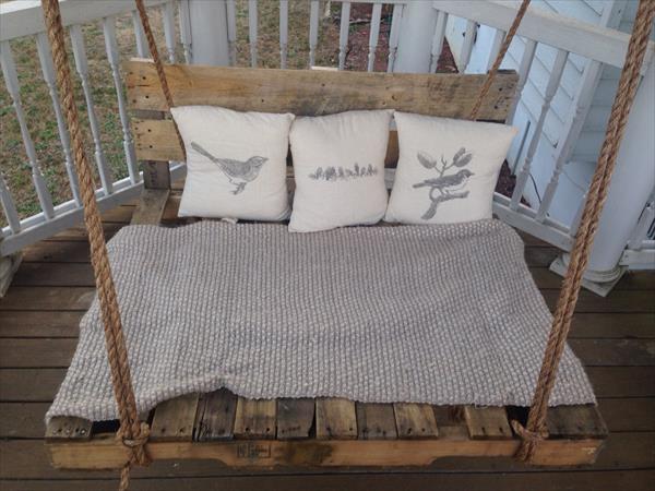 diy pallet swing bed backyard ideas solutions 